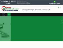 Tablet Screenshot of fisioterapiacaffaro.com
